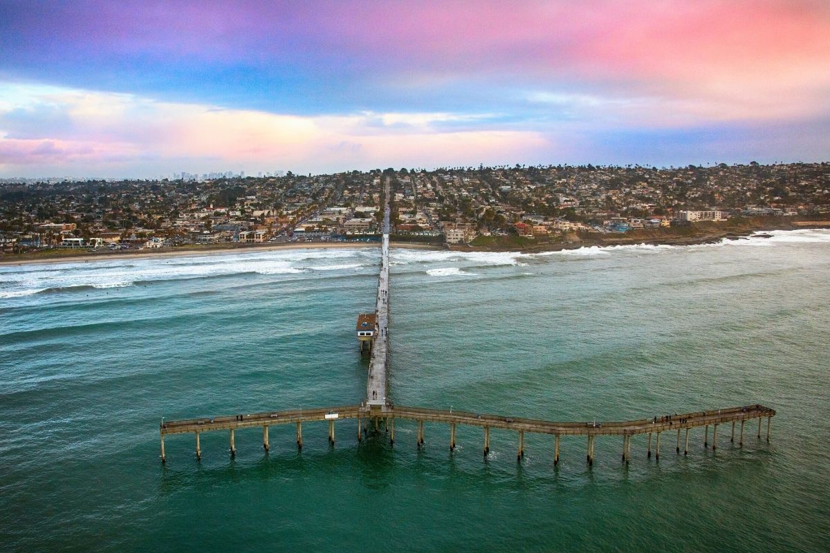 aerial photo of Ocean Beach San Diego, Most walkable neighborhoods in San Diego (16)